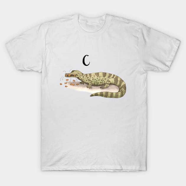C is for Caiman T-Shirt by thewatercolorwood